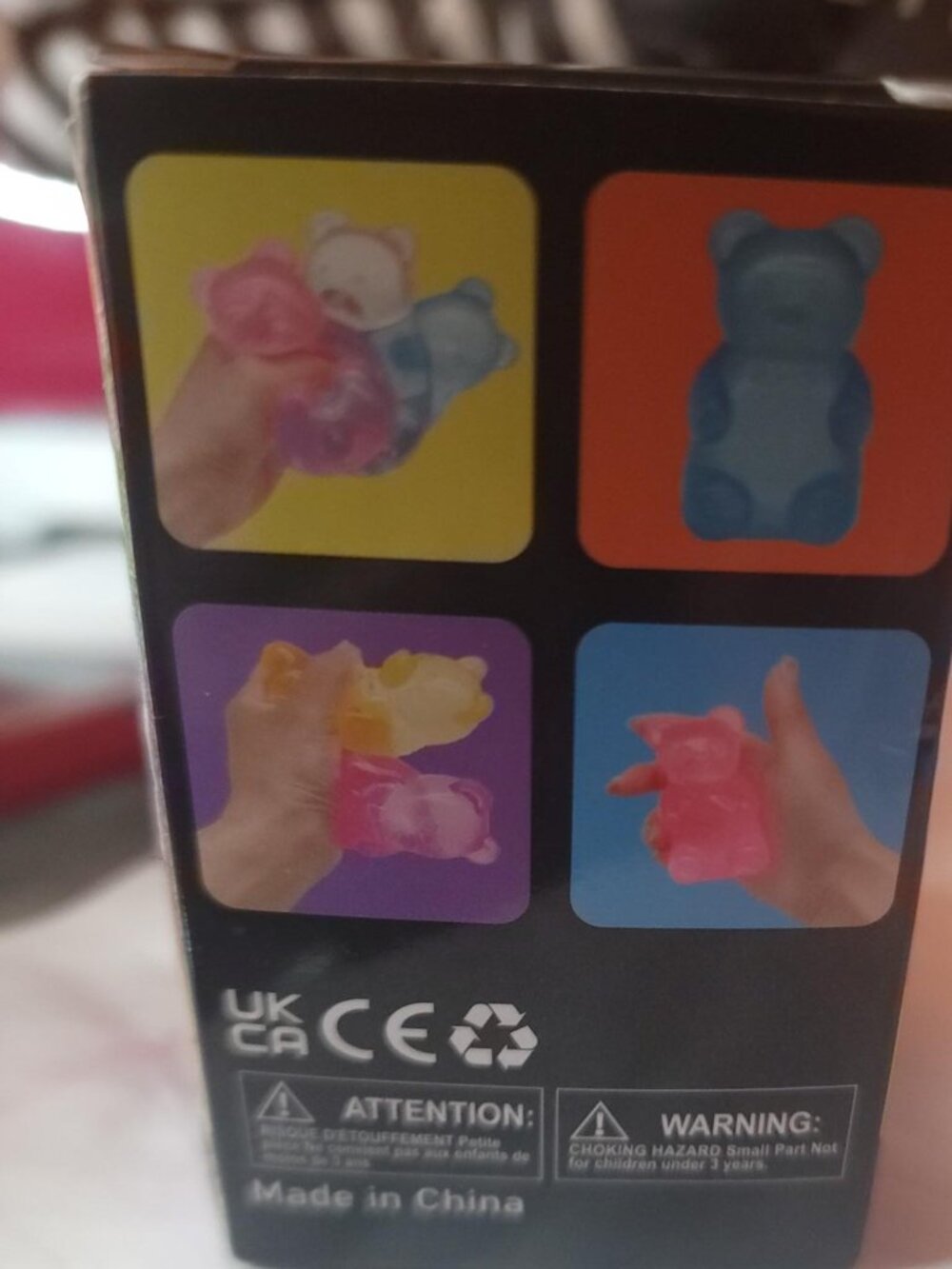 NWT Blue Gummy Bear Soft Squishy Stress Toy Sensory Fidget Gift - Picture 3 of 5
